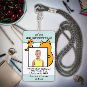 Crachá ID de Foto Infantil Personalizado Divertido