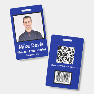 Crachá ID de Foto Personalizado do Funcionário
