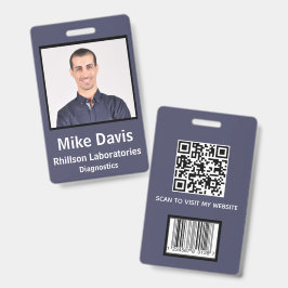 Crachá ID de Foto Personalizado do Funcionário