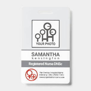 Crachá ID de Fotografia de Enfermeiro de Enfermeiro de Li