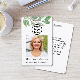 Crachá ID de Fotografia do Designer de Paisagem