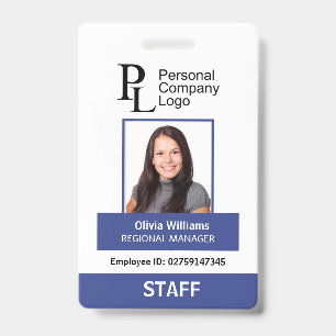 Crachá ID de Fotografia do Funcionarios da Empresa de Ret