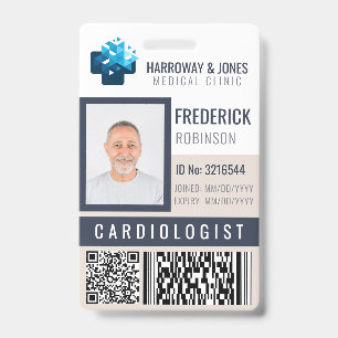 Crachá ID de Fotografia do Funcionarios Médico Personali