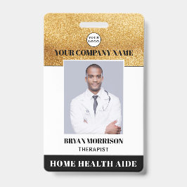 Crachá ID de Fotografia do Terapist Doméstico