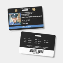 ID de Funcionário do Departamento de Polícia de Ap