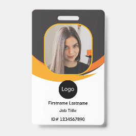 Crachá id de funcionário personalizado da empresa, código