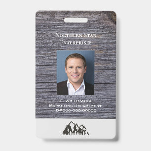 Crachá Id de Funcionário Personalizado Pequeno