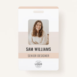 Crachá ID de Funcionarios de Funcionário da Empresa Minim