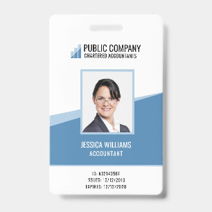 Crachá ID de Funcionarios de Funcionário Personalizado d