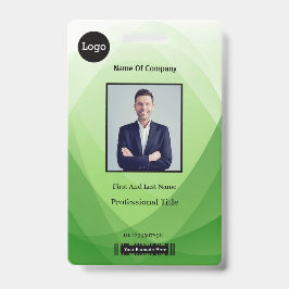 Crachá ID de Identificação de Fotografia do Funcionário A