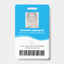 Crachá ID de identificação dos trabalhadores essenciais d