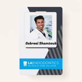 Crachá ID de Imagem do Funcionário com Strike de Cinzas P