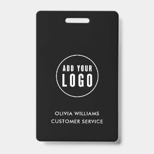 Crachá ID de logotipo de negócios personalizado Funcion