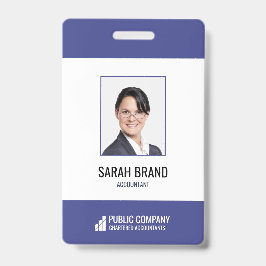 Crachá ID de Negócio do Funcionário do Funcionarios Corpo