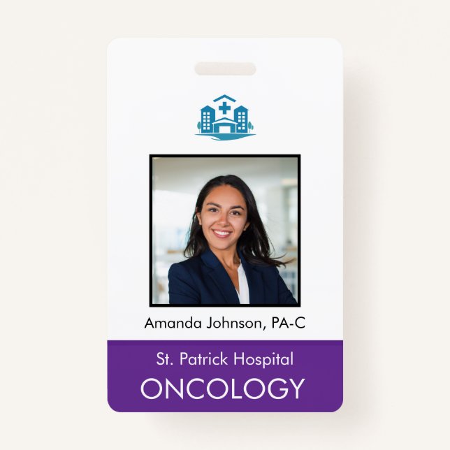 Crachá ID de Segurança do Funcionário de Fotografias Pers (Frente)