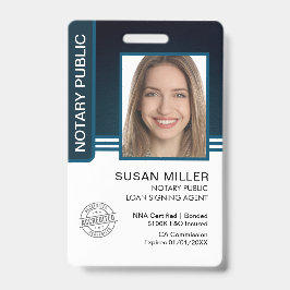 Crachá ID do Agente de Assinatura de Empréstimo Público N