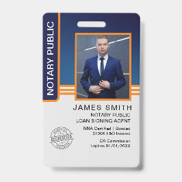 Crachá ID do Agente de Assinatura de Empréstimo Público N