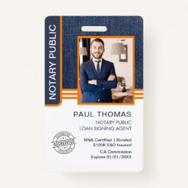 Crachá ID do Agente de Assinatura de Empréstimo Público N