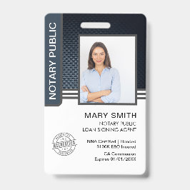 Crachá ID do Agente de Assinatura de Empréstimo Público N