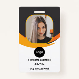 Crachá id do funcionário da empresa personalizada, Código