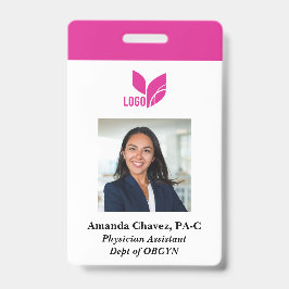 Crachá ID do Funcionário Personalizado da Empresa de Foto