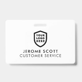 Crachá ID do logotipo da empresa | Minimalista para funci