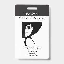 Crachá ID do professor