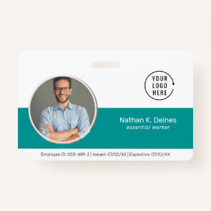 Crachá ID do Teto   Segurança da Empresa para ID de Foto 