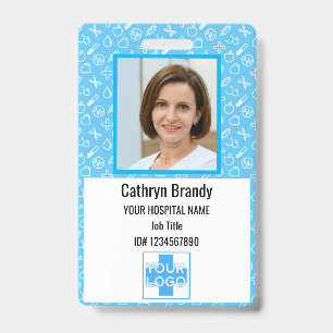 Crachá ID, Foto e Nome do Funcionário do Hospital Person
