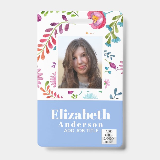 Crachá ID FOTO - Passagem VIP do Funcionário - Flores Gir (Frente)