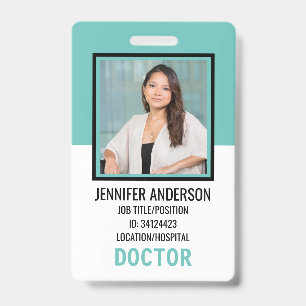 Crachá ID Médico Hospitalar