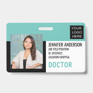 Crachá ID Médico Hospitalar com Logotipo