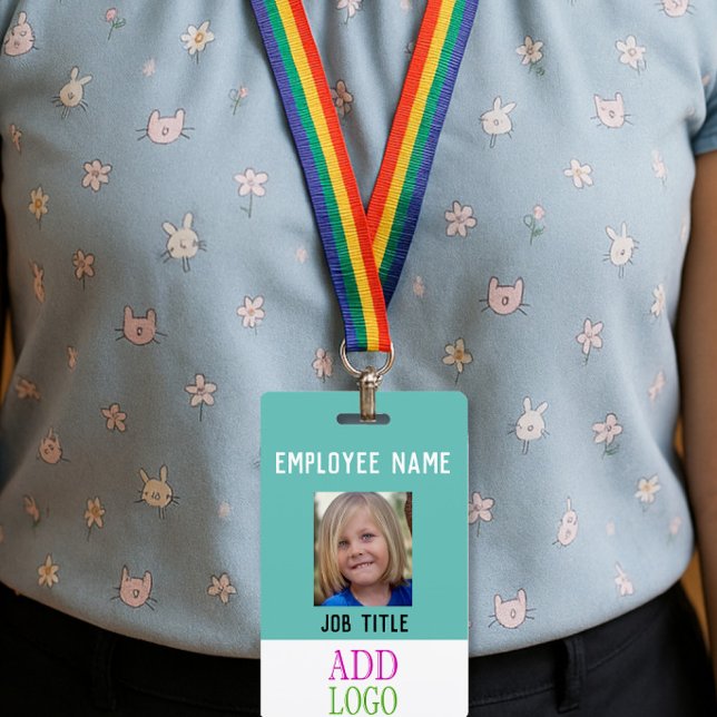 Crachá ID personalizado da EQUIPA - Foto - Nome PASS (Criador carregado)