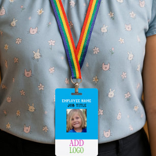 Crachá ID personalizado da EQUIPA - Foto - Nome PASS