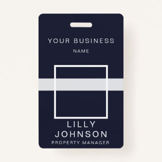 Crachá ID profissional de código QR e fotos personalizada