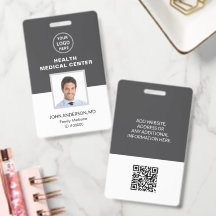 ID Profissional Doutor Clínica Médica Gray