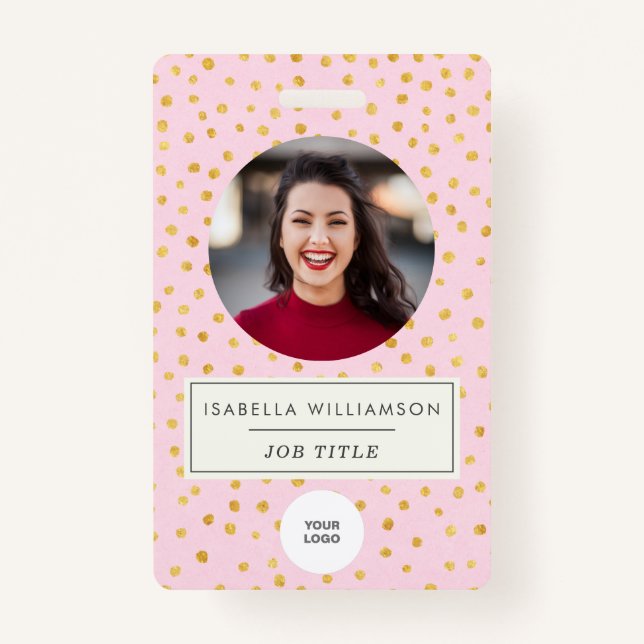 Crachá Identidade de Fotografia do Funcionário do Ponto D (Frente)