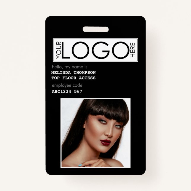 Crachá Identificação da Empresa de Fotografia de ID do Fu (Frente)