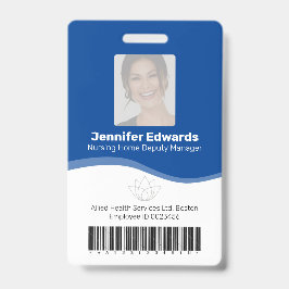 Crachá Identificação de foto de identificação de funcioná