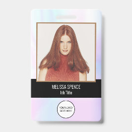 Crachá Identificação de foto - segurança iridescente do l