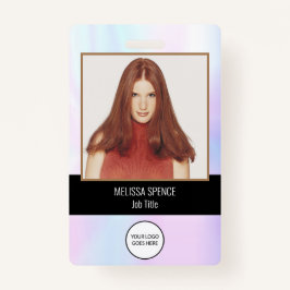 Crachá Identificação de foto - segurança iridescente do l