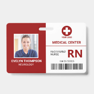 Crachá Identificação de funcionário médico do hospital - 