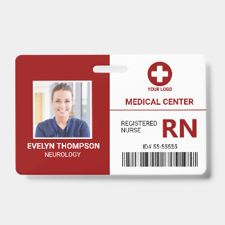 Crachá Identificação de funcionário médico do hospital -