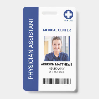 Crachá Identificação de Segurança de Funcionário Médico d
