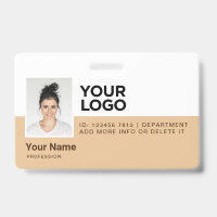 Identificação de Segurança Moderna Personalizada p