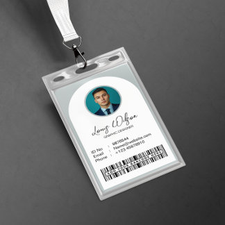 Crachá Identificação Personalizável de Funcionário
