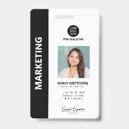 Crachá Identificador profissional moderno personalizado p