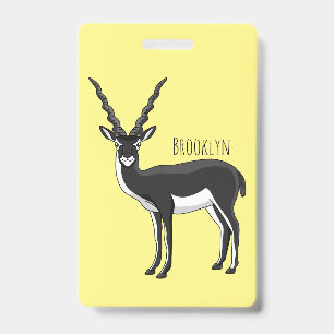 Crachá Ilustração de antílope Blackbuck