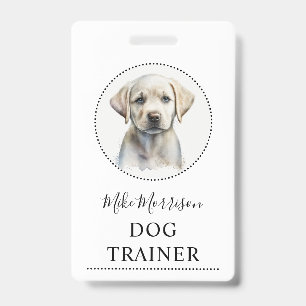 Crachá Ilustração de Cachorrinho Treinador de Cães