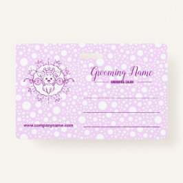 Crachá Ilustração de Cachorro de Cartoon para o Alinhamen